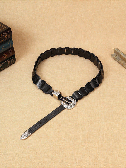 Women's Leather Floral Waist Belt – House of Velari