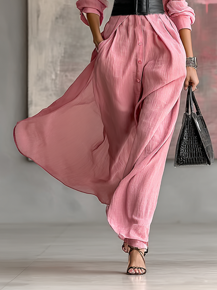 Women's Long Sleeve Lapel Shirt Dress – House of Velari