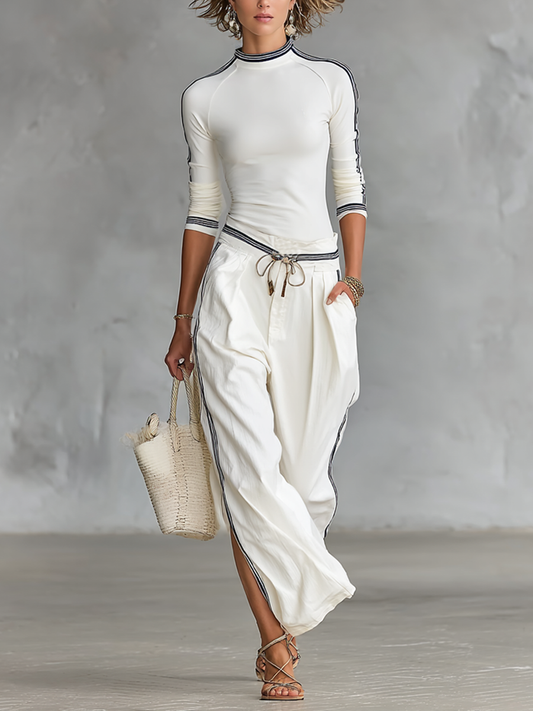 Women's High Neck Drawstring Two-Piece Set – House of Velari