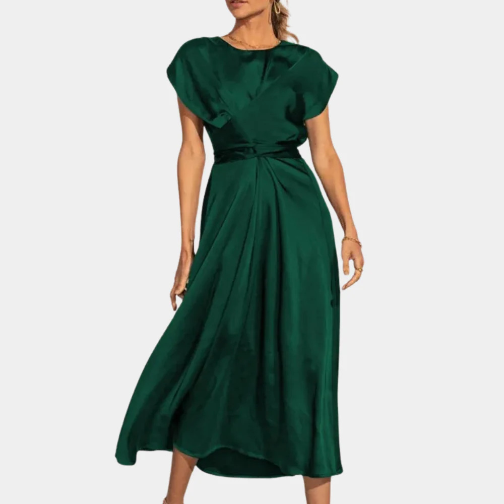 Women's Boat Neck Kimono Maxi Dress Set – House of Velari