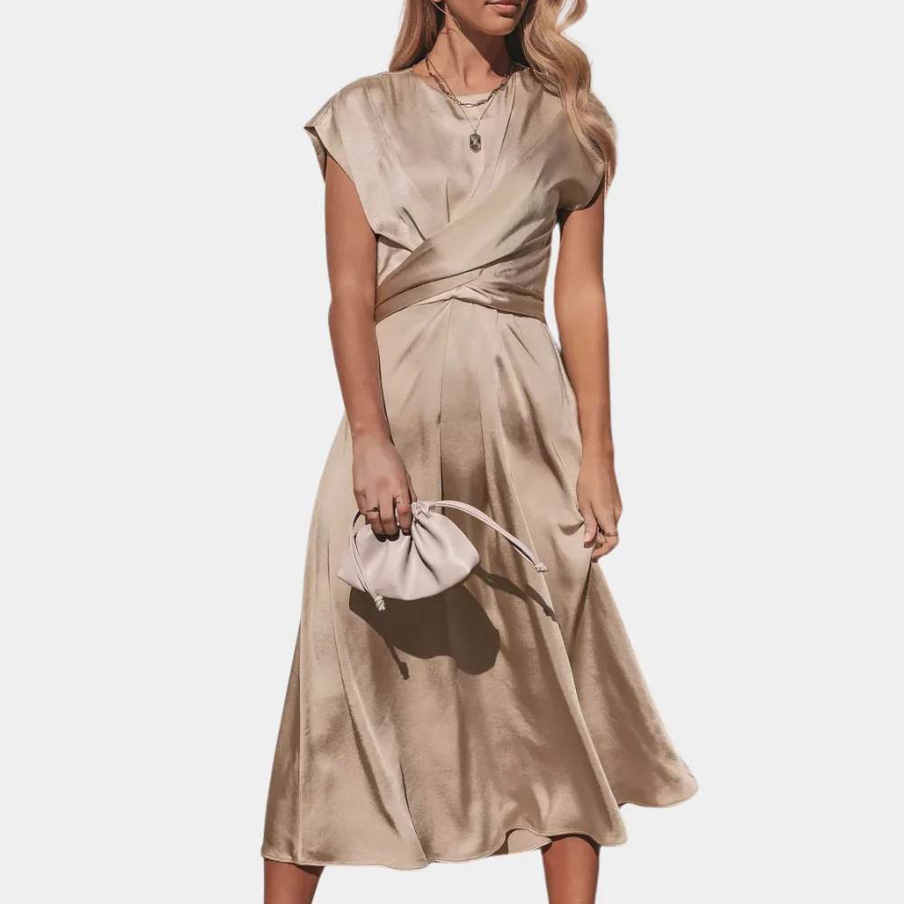 Women's Boat Neck Kimono Maxi Dress Set – House of Velari