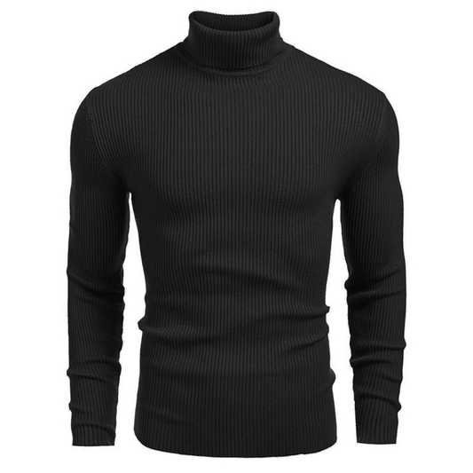 Men’s Classic Turtleneck Sweater – Soft Knit Slim Fit Pullover – House of Velari