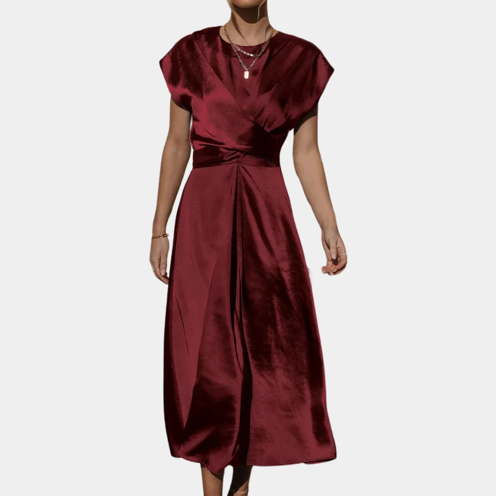 Women's Boat Neck Kimono Maxi Dress Set – House of Velari