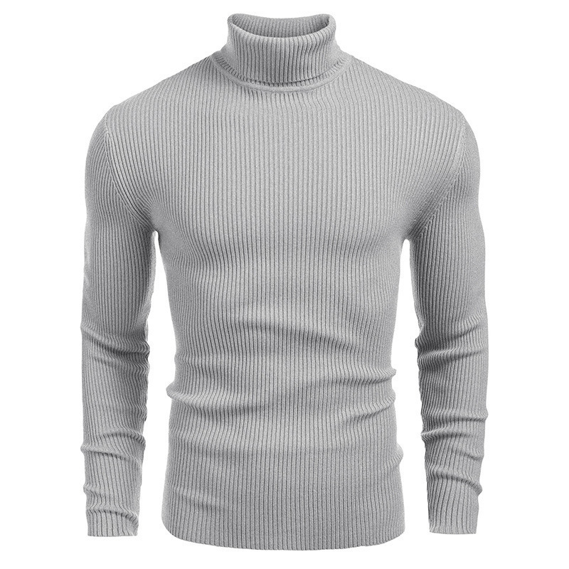 Men’s Classic Turtleneck Sweater – Soft Knit Slim Fit Pullover – House of Velari