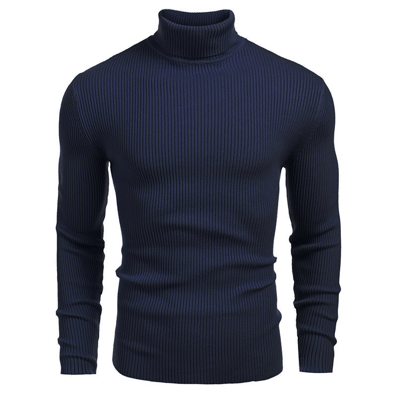 Men’s Classic Turtleneck Sweater – Soft Knit Slim Fit Pullover – House of Velari
