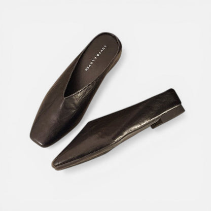 Slip-On Flat Mules Square Toe – House of Velari
