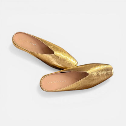 Slip-On Flat Mules Square Toe – House of Velari