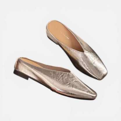 Slip-On Flat Mules Square Toe – House of Velari