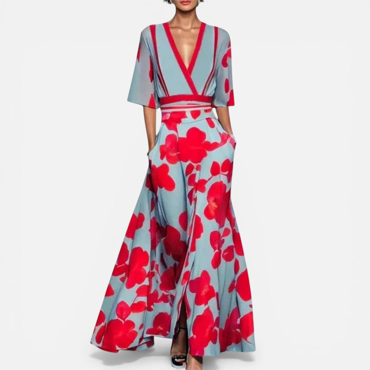 Flowing Statement Occasion Maxi Dress – House of Velari