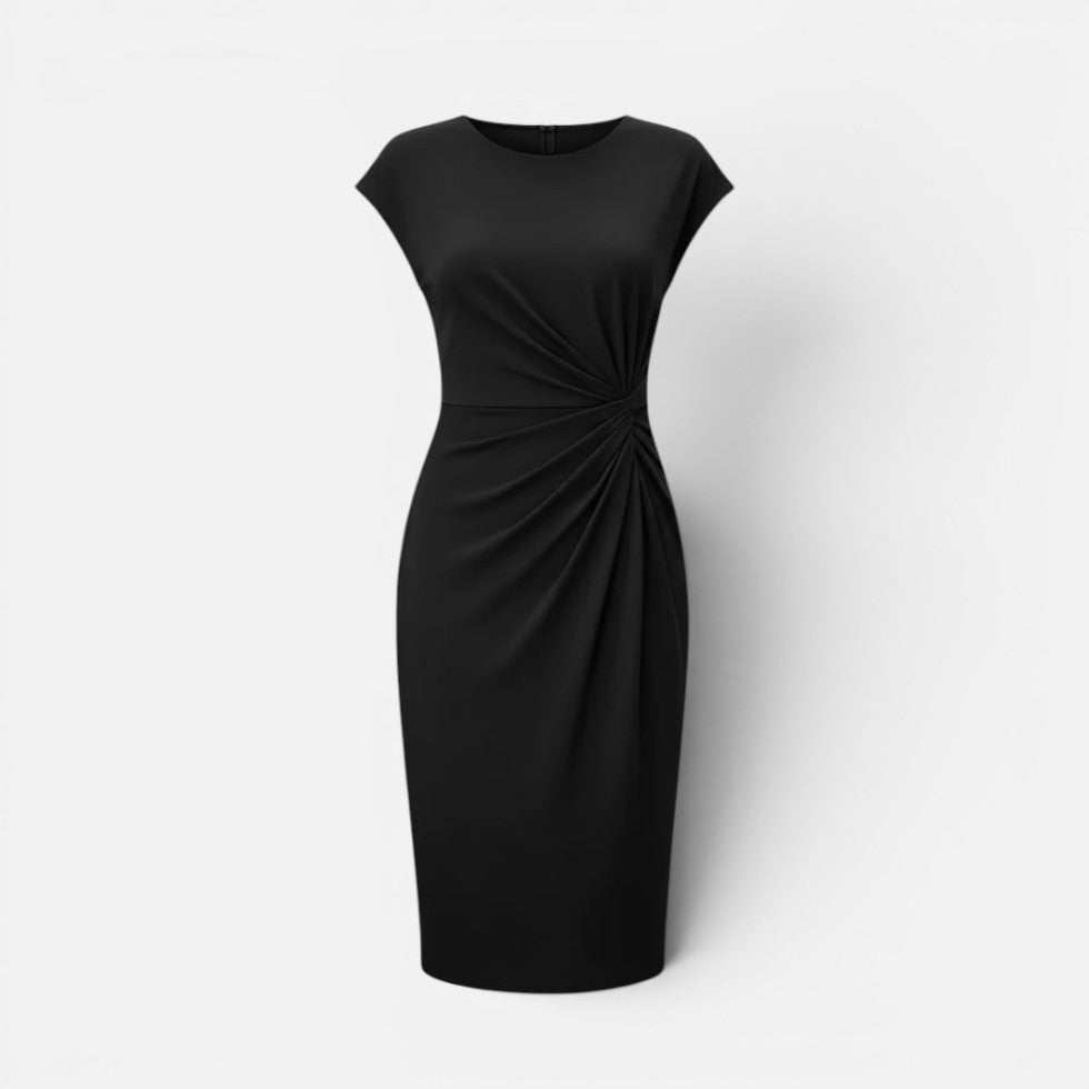 Ruched Waist Knee Length Dress – House of Velari