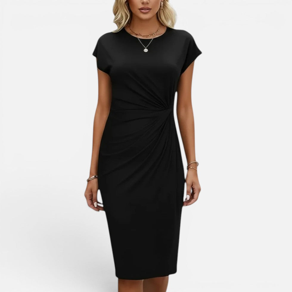 Ruched Waist Knee Length Dress – House of Velari