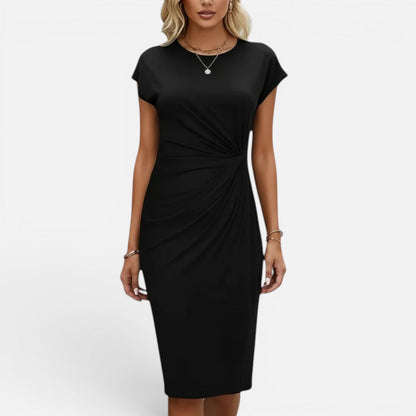 Ruched Waist Knee Length Dress – House of Velari