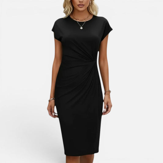 Ruched Waist Knee Length Dress – House of Velari