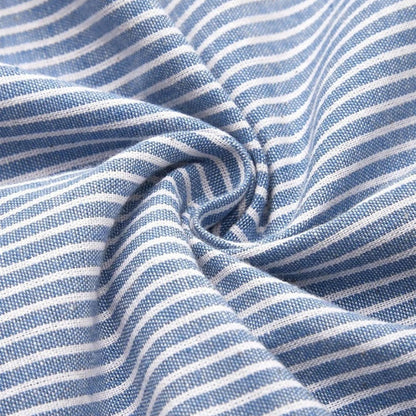 Striped Midi Dress with Button Detail – House of Velari