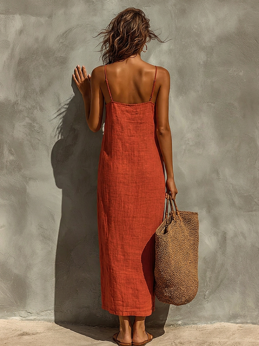 Women's Cotton Square Neck Boho Dress – House of Velari