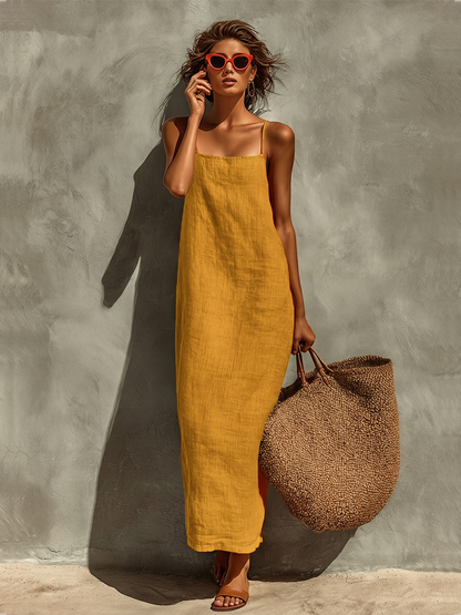Women's Cotton Square Neck Boho Dress – House of Velari